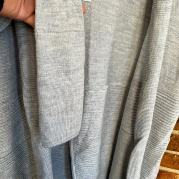 Lululemon Sit In Lotus Wrap II Pure Merino wool long cardigan EUC - Picture 2 of 7